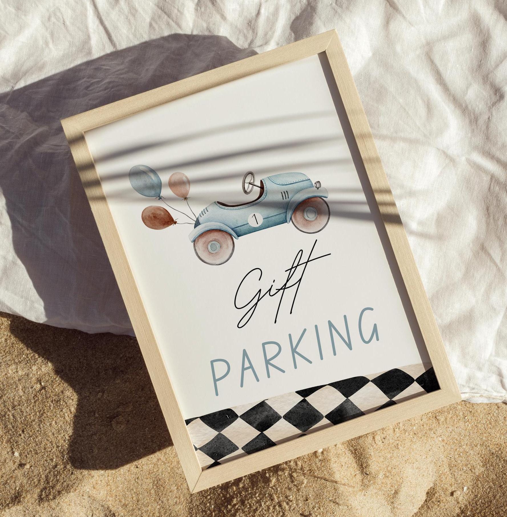 Fast One Custom Sign - Race Car Theme - Digital Download