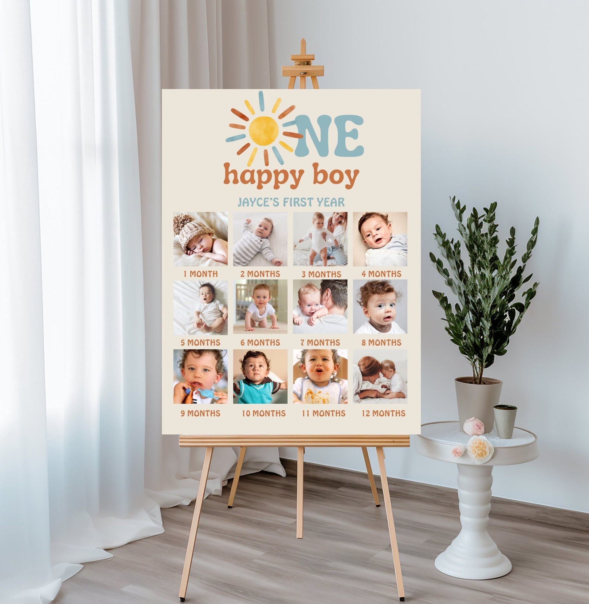 One Happy Boy Photo Board - Digital Download