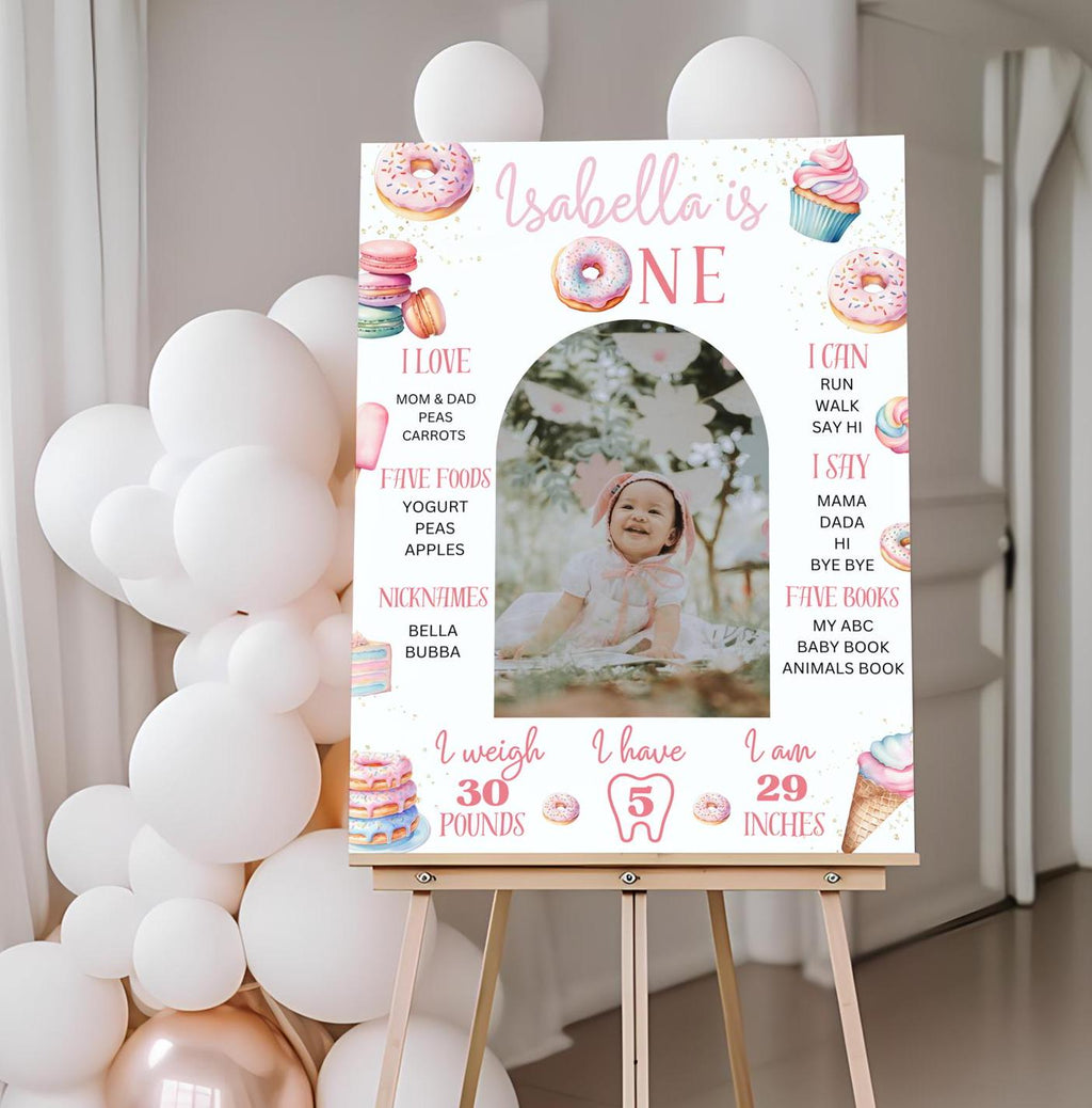 Sweet One Milestone Board - Digital Download
