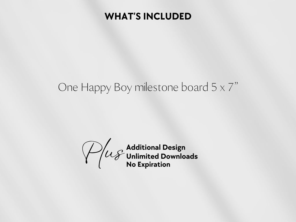 First Trip Around The Sun - One Happy Boy Milestone Board - Digital Download