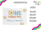 One Happy Boy Birthday Banner (Printed + Shipped)