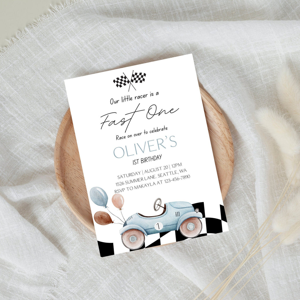 Fast One Birthday 1st Birthday - Digital Download