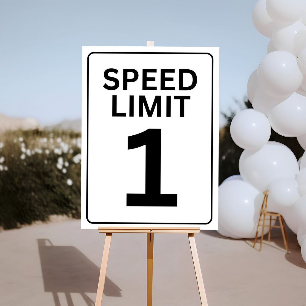 Speed Limit Sign - Race Car Theme - Digital Download