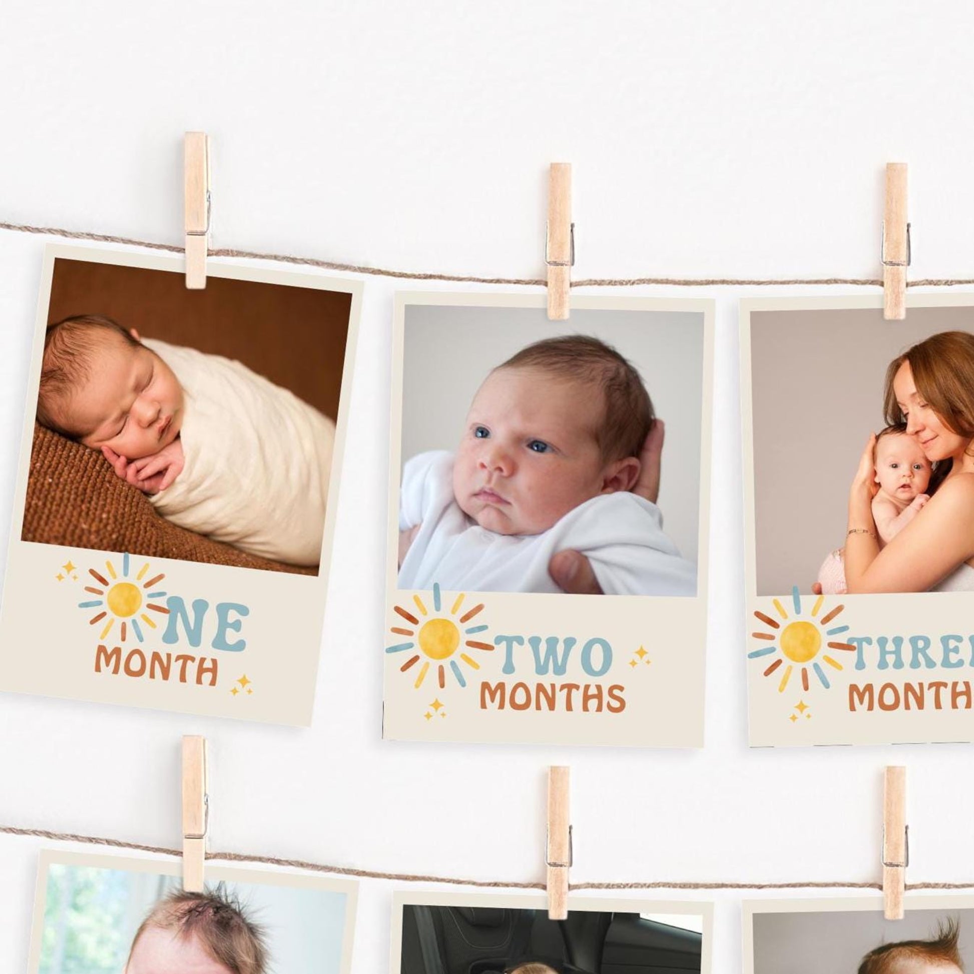 One Happy Boy Photo Banner - Boho Sunshine - Digital Download