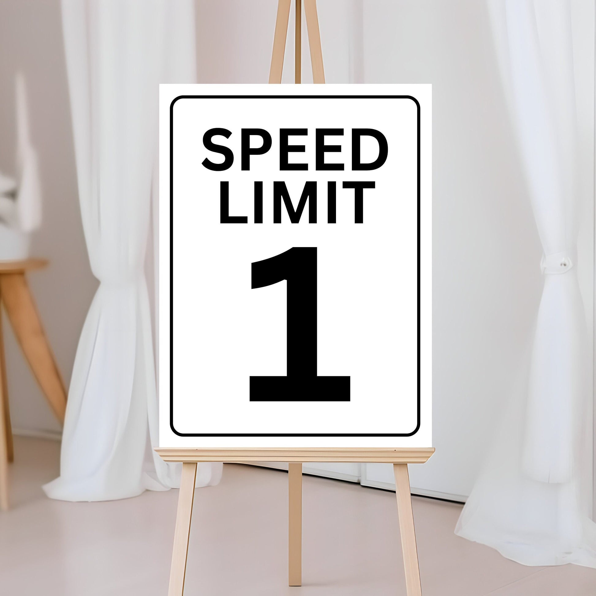 Speed Limit Sign - Race Car Theme - Digital Download