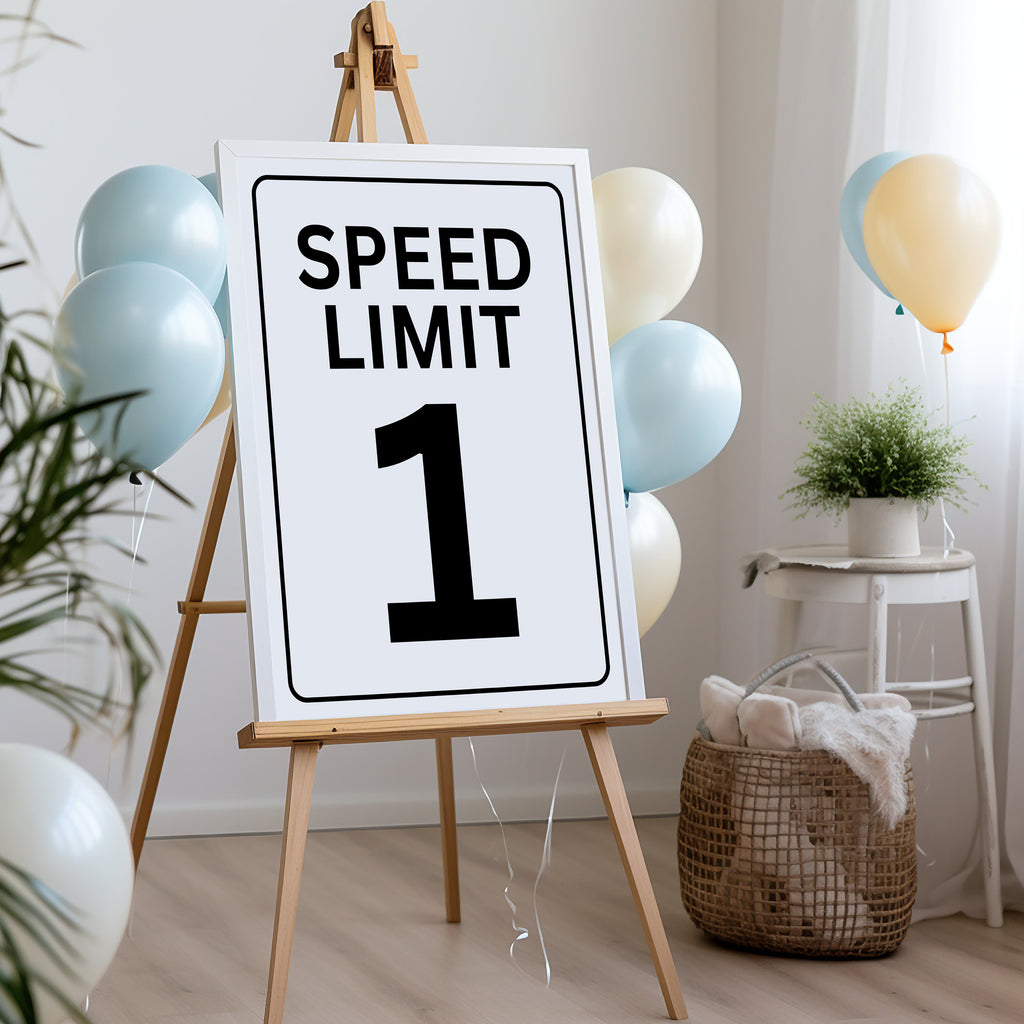 Speed Limit Sign - Race Car Theme - Digital Download