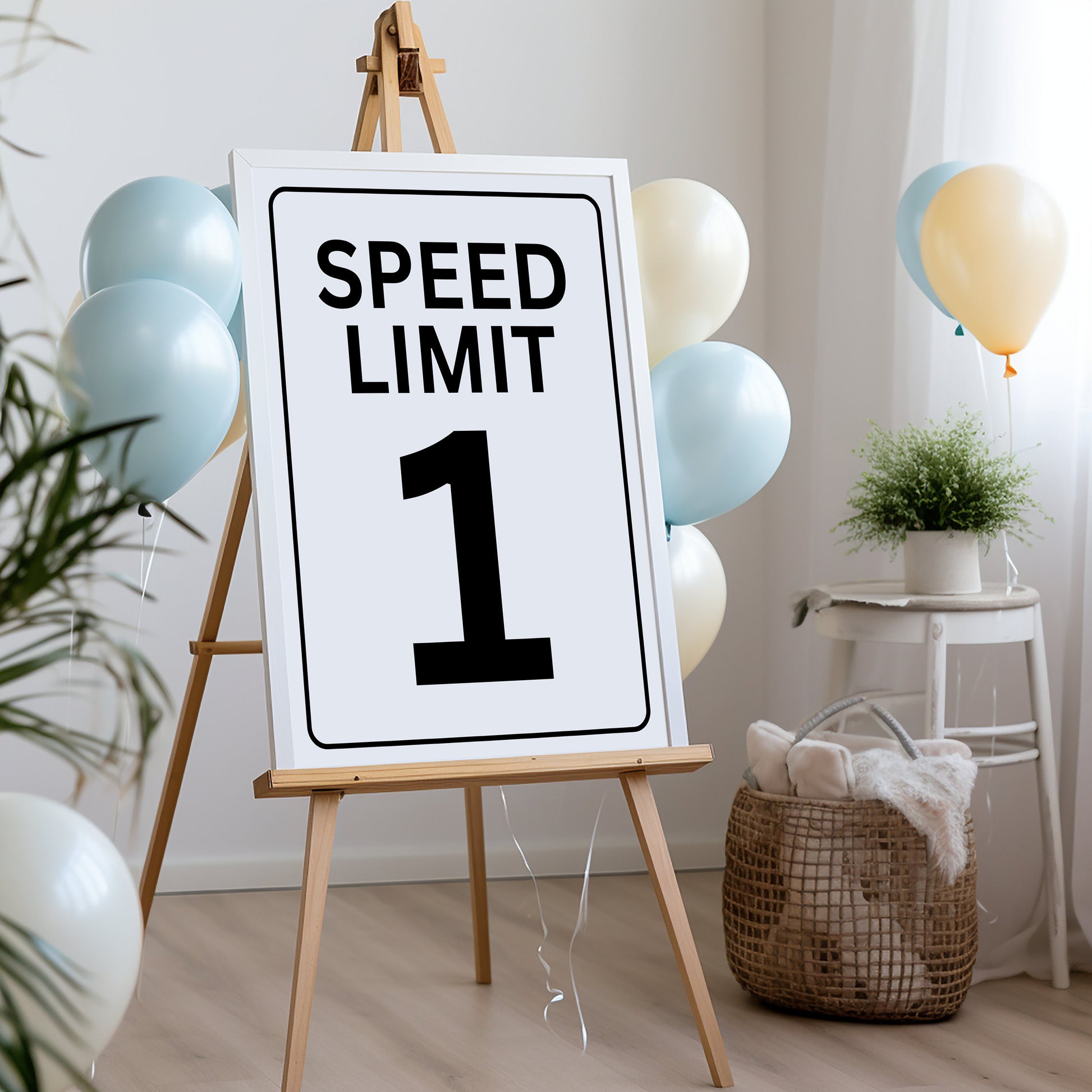 Speed Limit Sign - Race Car Theme - Digital Download