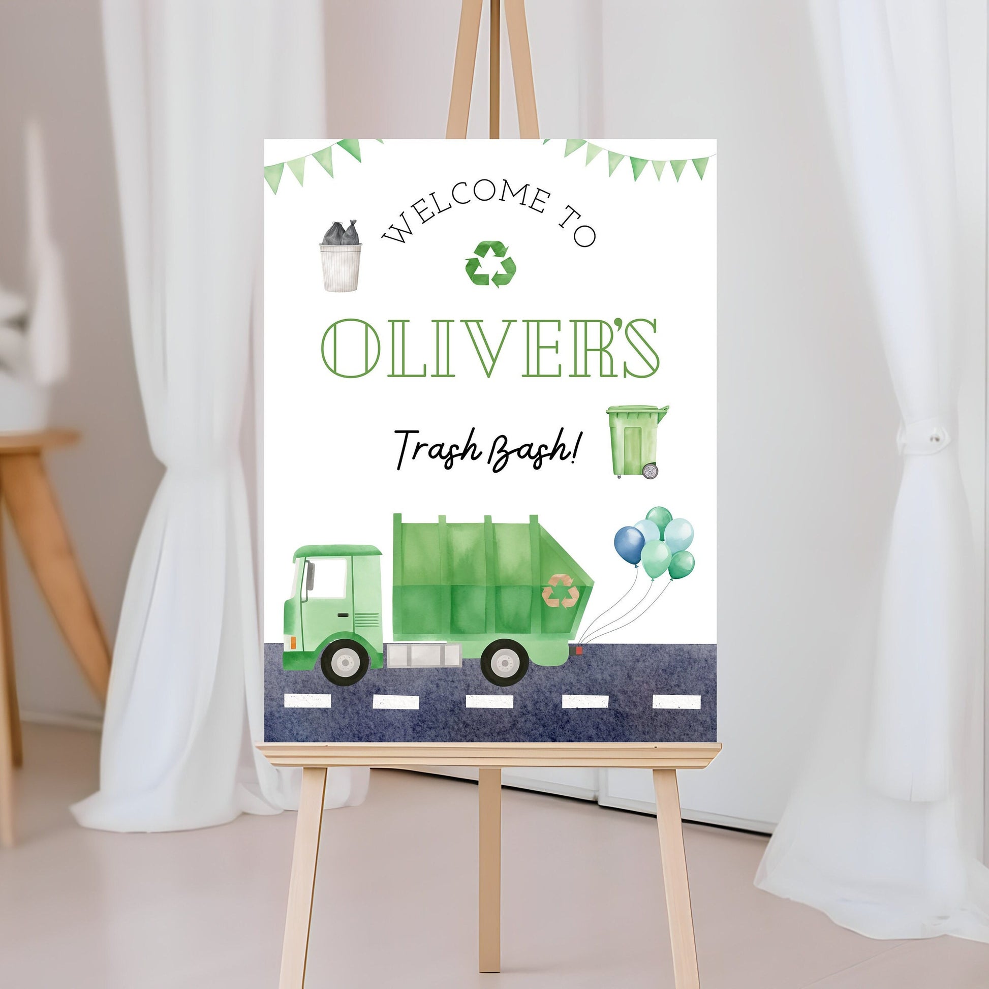 Trash Bash Welcome Sign - Digital Download