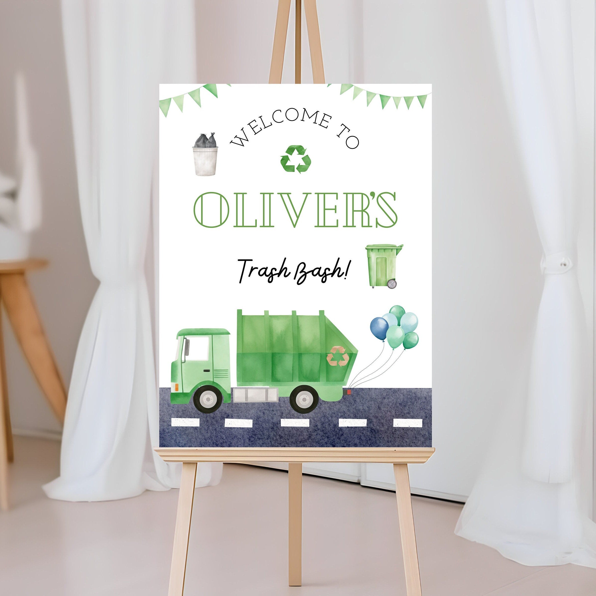 Trash Bash Welcome Sign - Digital Download
