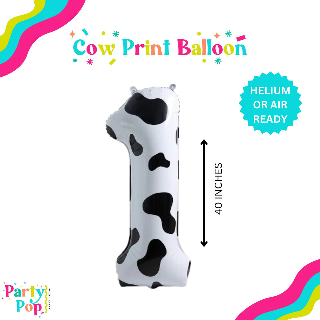 Cow Birthday Plate - Farm Animal Birthday Decor