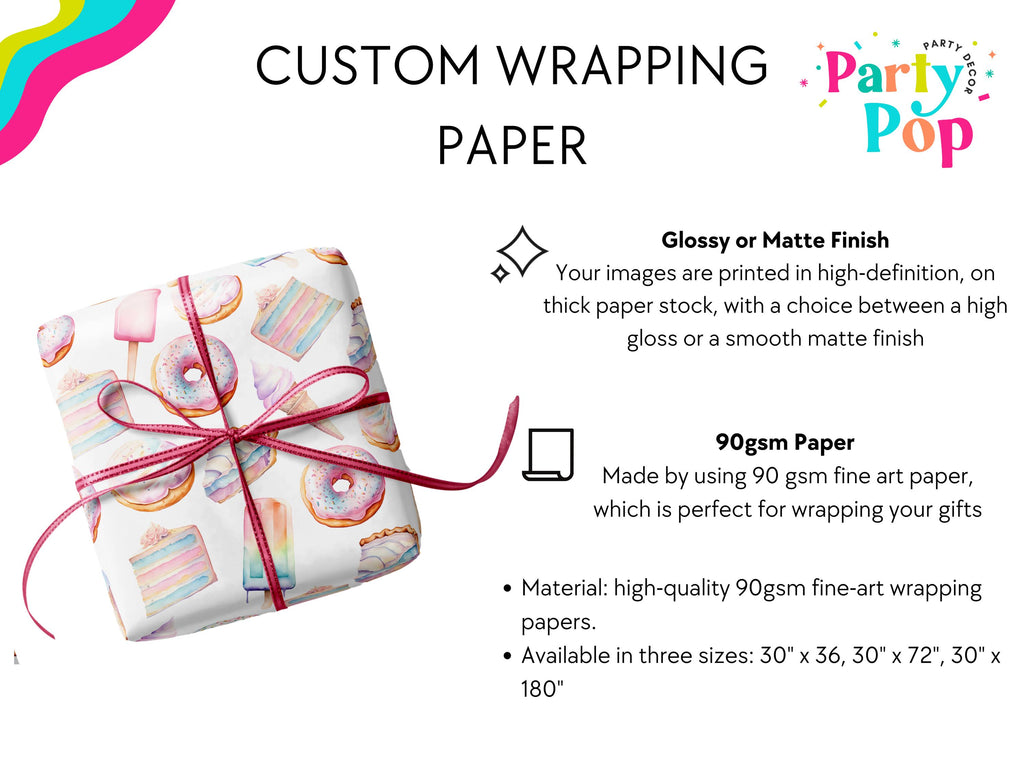 Sweet One - Birthday Wrapping Paper - Sweet One Theme