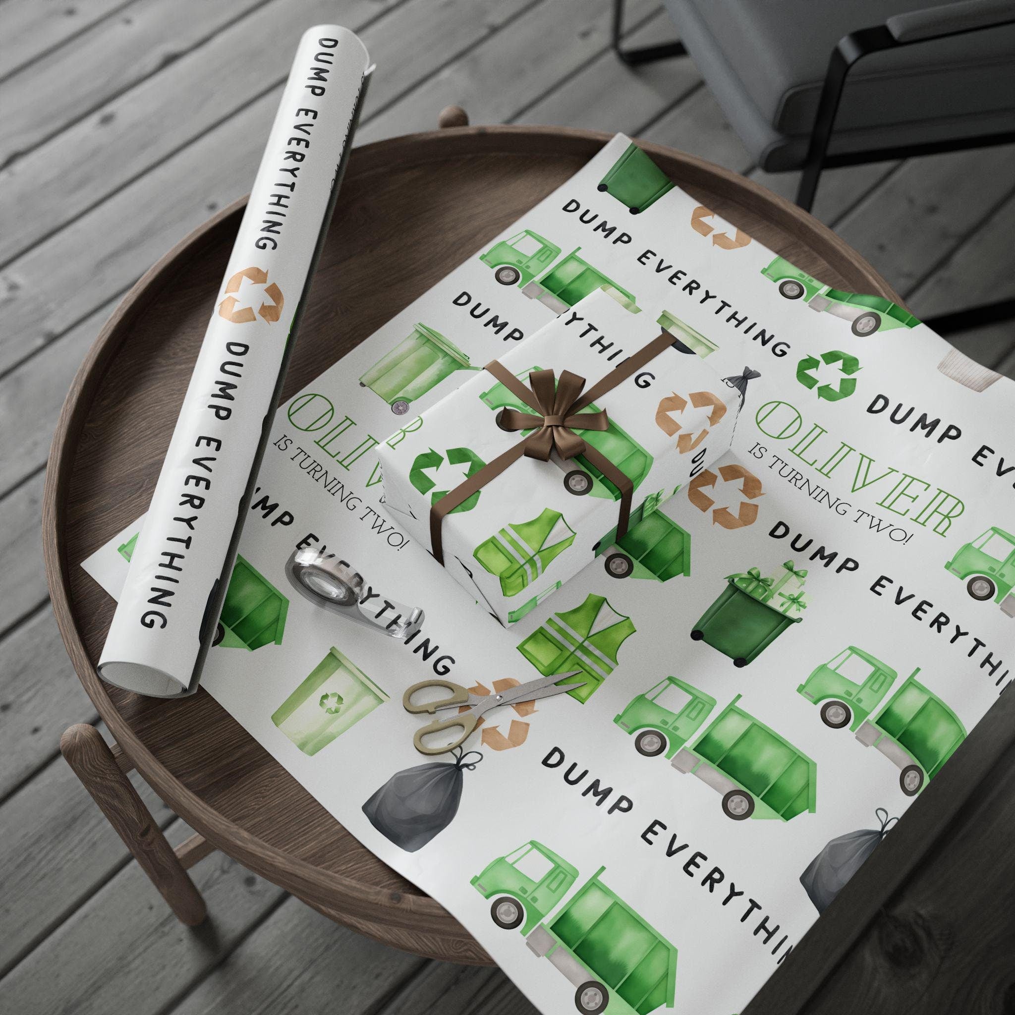 Dump Everything Birthday Wrapping Paper (Printed + Shipped)