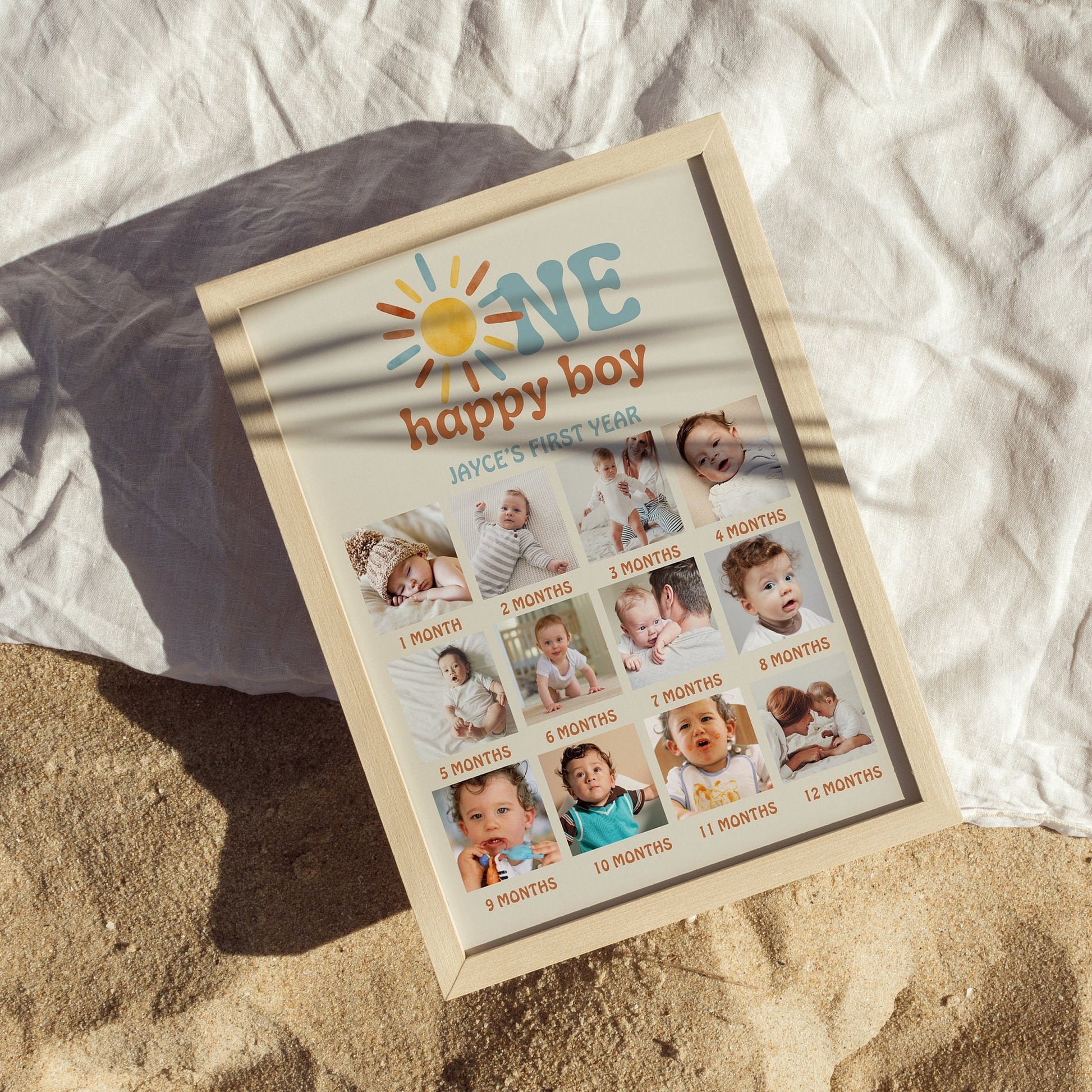 One Happy Boy Photo Board - Digital Download