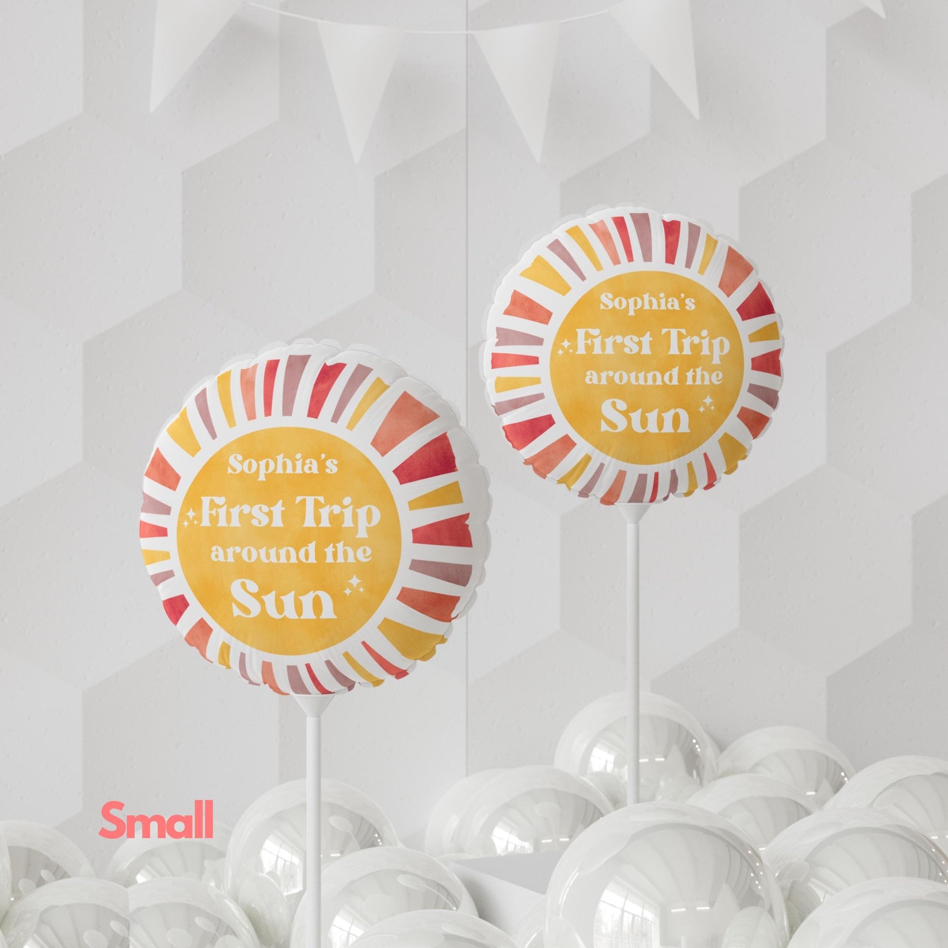 First Trip Around The Sun Balloon | First Birthday Party Decor | Boho Sun | Custom Balloon | 1st Birthday