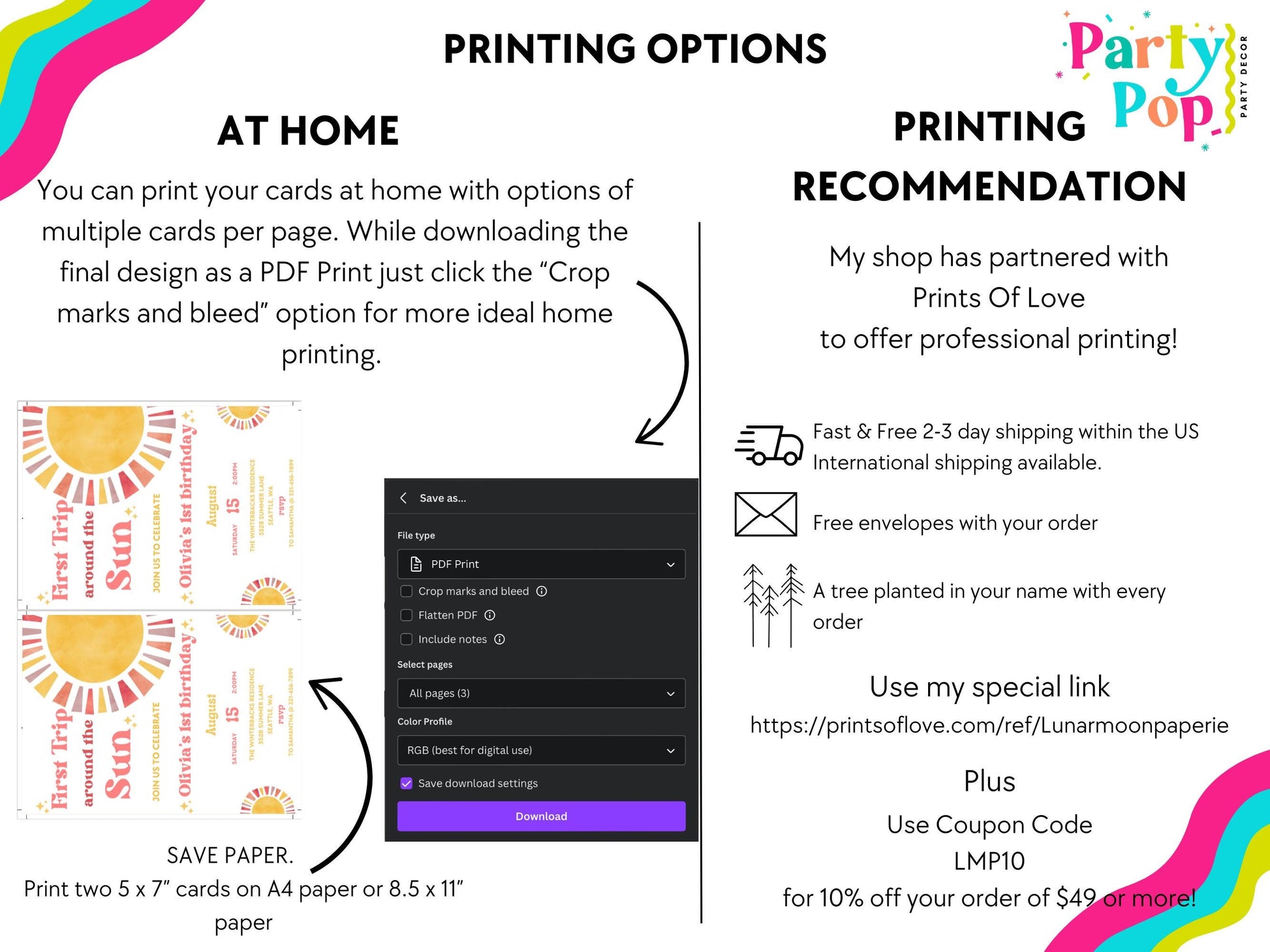 First Trip Around The Sun Birthday Invitation | 1st Birthday Invitation | Boho Theme | 1st Birthday Girl | Editable Template