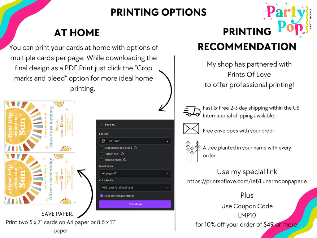 First Trip Around The Sun Birthday Invitation | One Happy Boy Birthday | 1st Birthday | Phone Invite | Editable | 1st Birthday Invitation