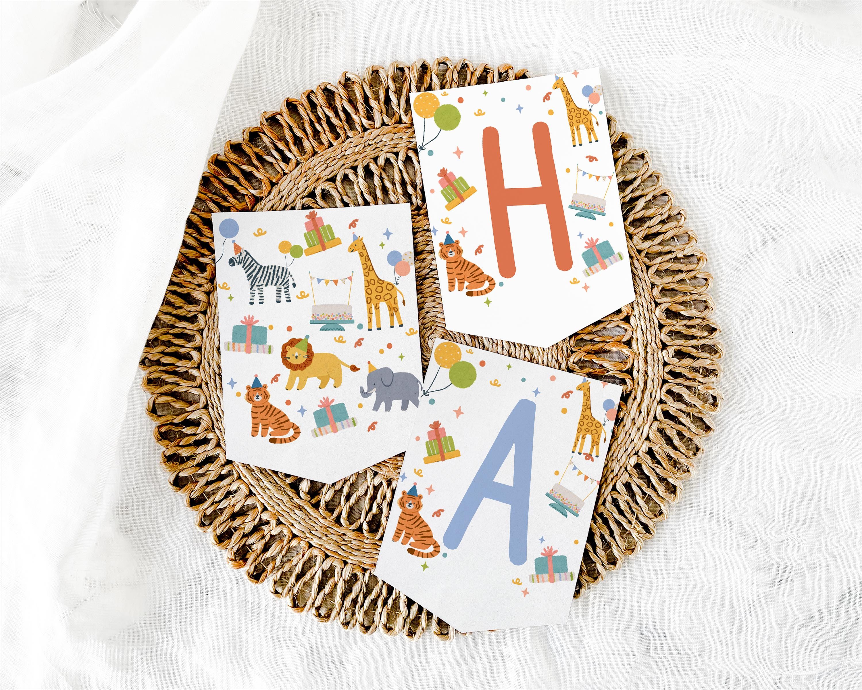 Party Animals Birthday Banner | Safari | Birthday Banner | Calling All Party Animals | Editable | Party Animals | First Birthday | Editable